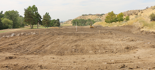 View from 13 Tees as Construction Begins