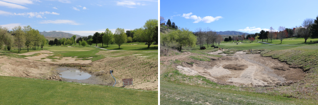 Converting Pond to Waste Bunker