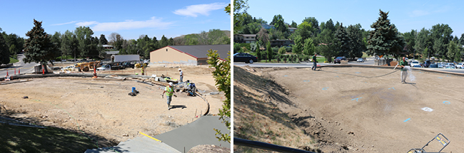 Progress on Putting Green, 2 and 3 of 8