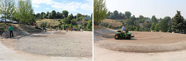 Putting Green in Progress, 4 and 5 of 8